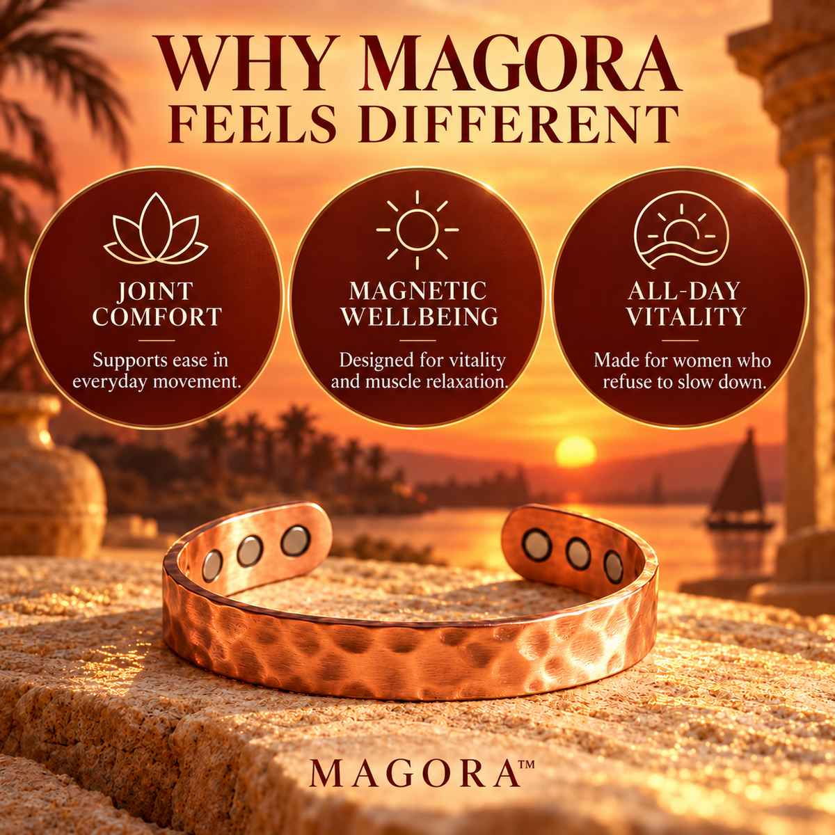 Why Magora feels different, joint comfort, magnetic wellbeing and all-day vitality
